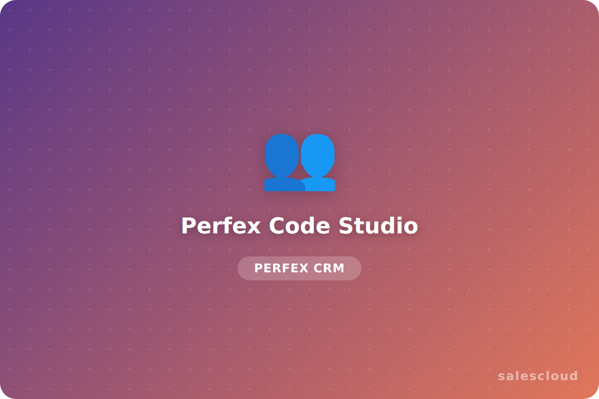 Perfex Code Studio — Editor de Archivos en el Navegador